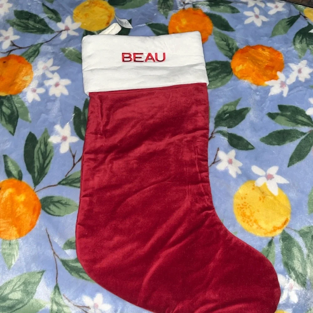 Pottery Barn Beau Stocking
